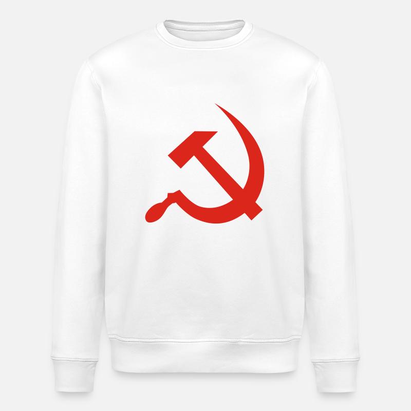 Hammer & Sickle - Sweat bio ROLLER Stanley/Stella Unisexe - blanc