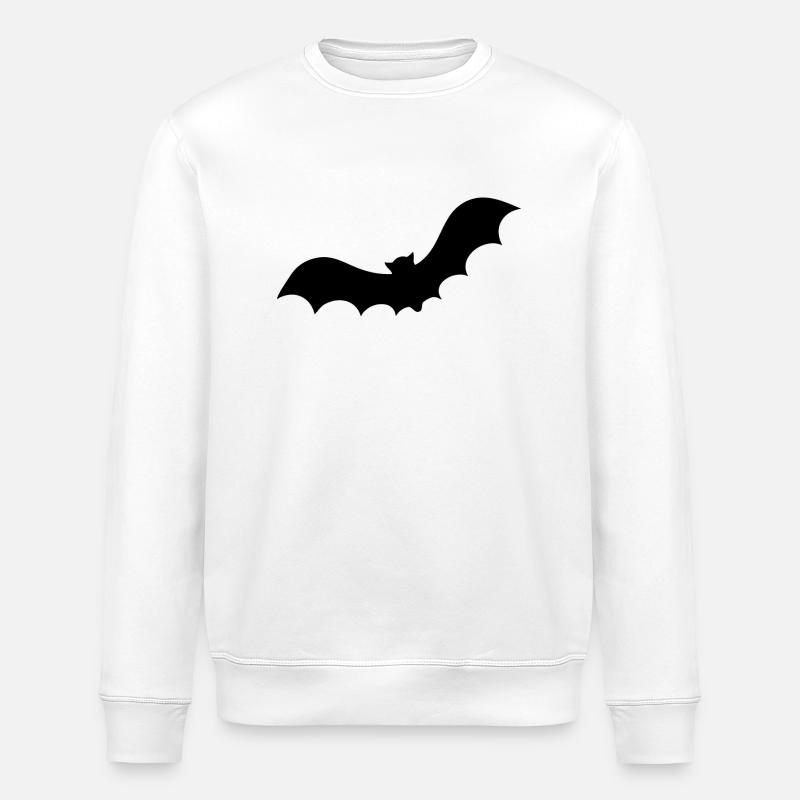 Fledermaus - Stanley/Stella Unisex Bio-Sweatshirt ROLLER - Weiß