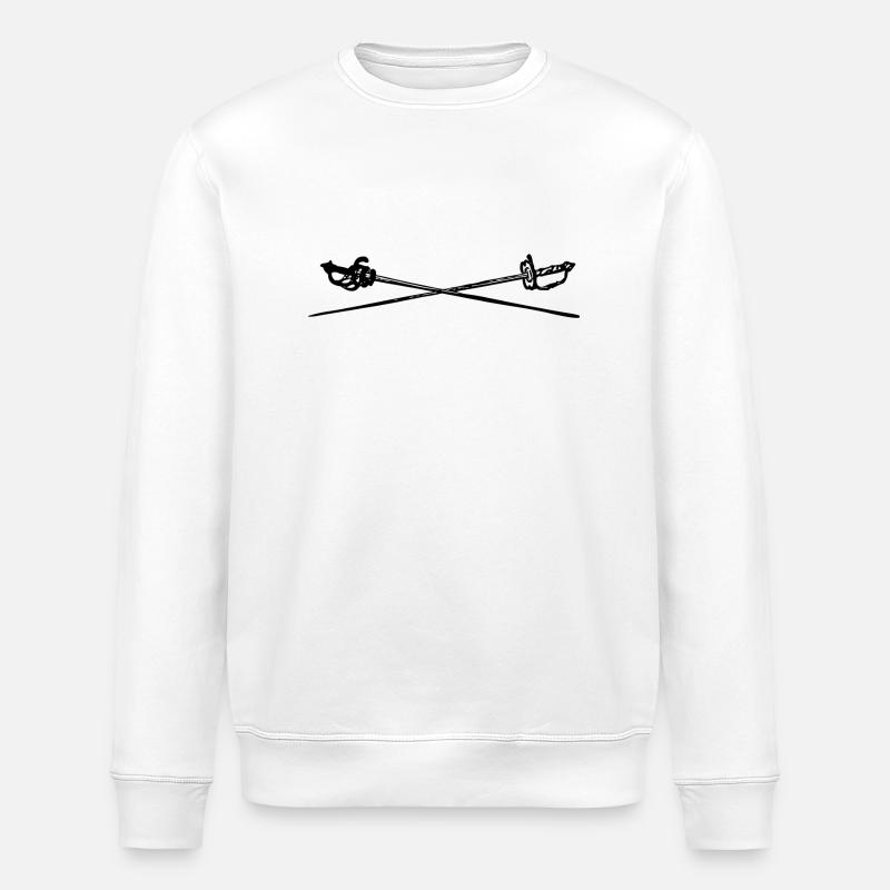 Escrime épée fleurette parade samurai12 - Sweat bio ROLLER Stanley/Stella Unisexe - blanc