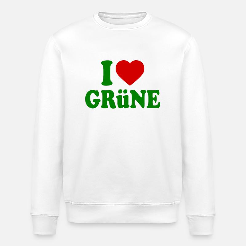 J’adore le vert - Sweat bio ROLLER Stanley/Stella Unisexe - blanc