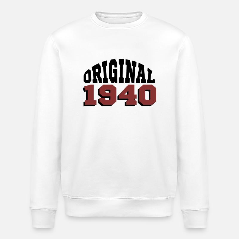 Original 1940 - Stanley/Stella ROLLER Unisex Organic Sweatshirt - white