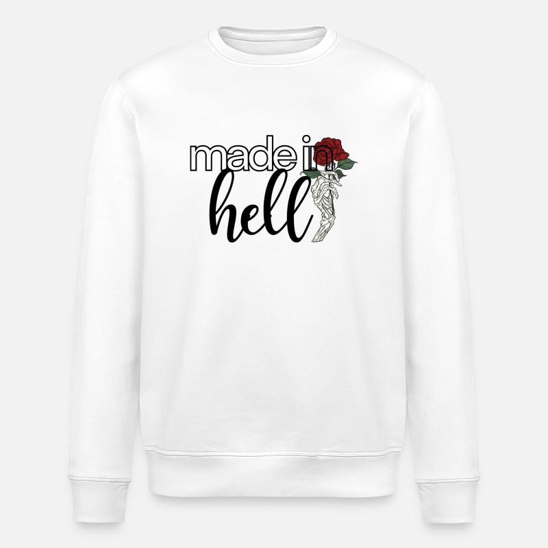 Made in Hell - Stanley/Stella Unisex Bio-Sweatshirt ROLLER - Weiß