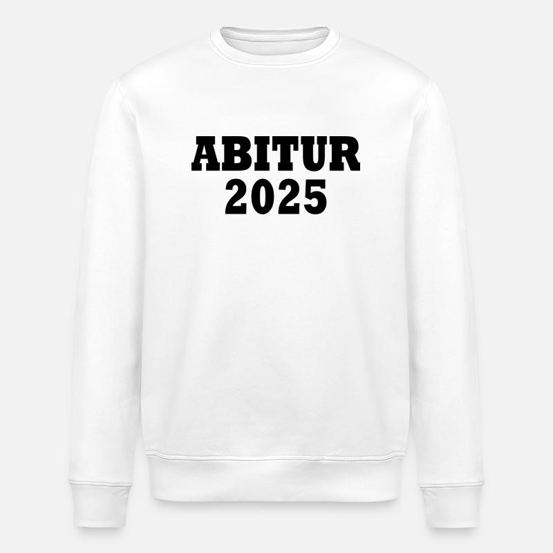 Abitur 2025 - Stanley/Stella Unisex Bio-Sweatshirt ROLLER - Weiß