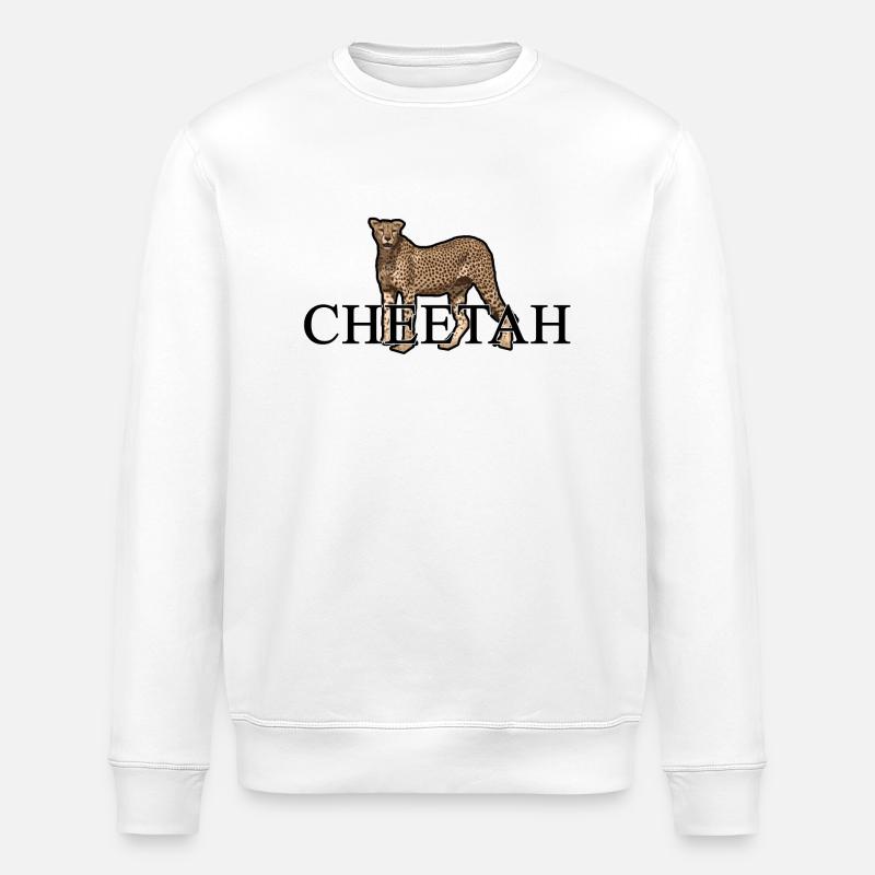 CHEETAH - Stanley/Stella Unisex Bio-Sweatshirt ROLLER - Weiß