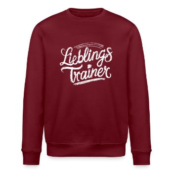 Lieblingstrainer Dankeschön Lustige Coach Danke - Stanley/Stella Unisex Bio-Sweatshirt ROLLER - Weiß - Vorne - Nik (191cm)