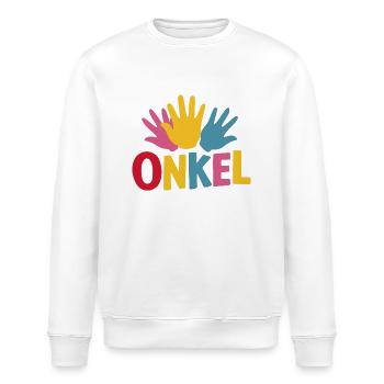Onkel-Liebe Neffe Nichte Ehre Stolz Familie - Stanley/Stella Unisex Bio-Sweatshirt ROLLER - Weiß - Vorne - Nik (191cm)