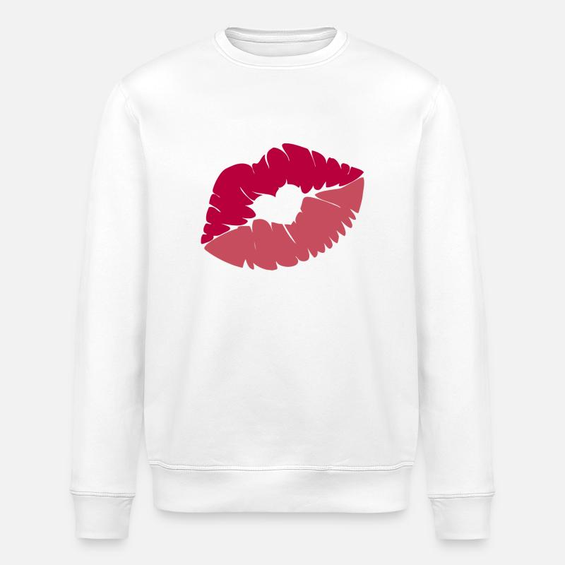 Bisous bisous - Sweat bio ROLLER Stanley/Stella Unisexe - blanc