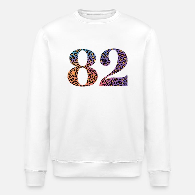 82e anniversaire léopard - Sweat bio ROLLER Stanley/Stella Unisexe - blanc
