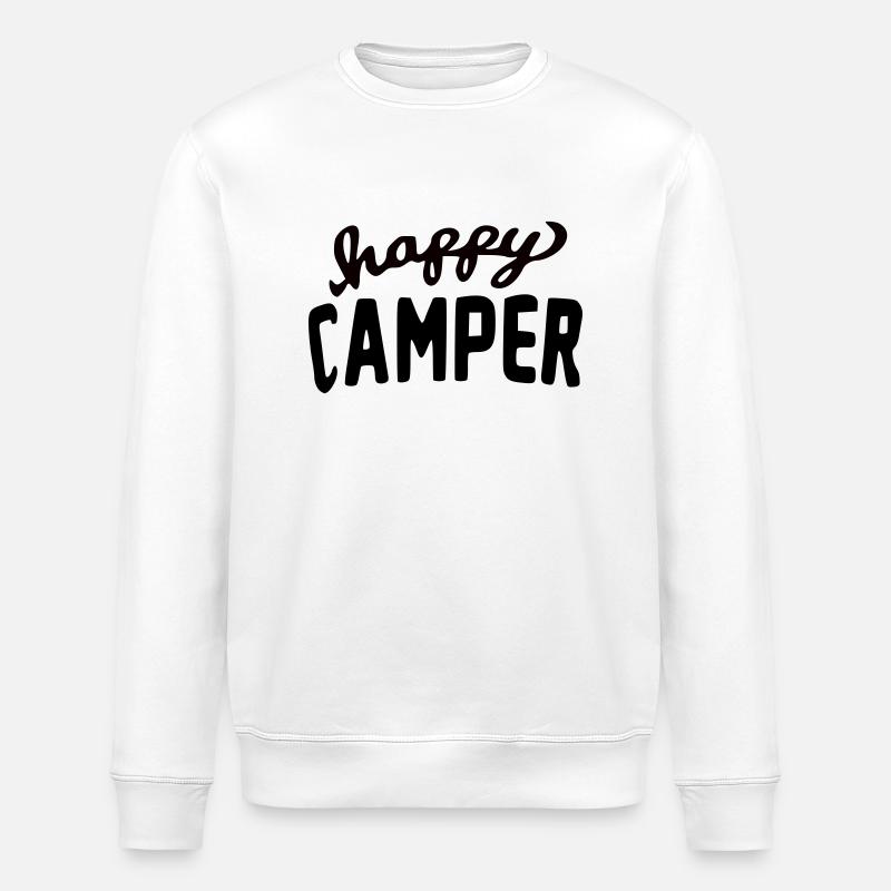 Ella Lopez « campeuse heureuse » - Sweat bio ROLLER Stanley/Stella Unisexe - blanc