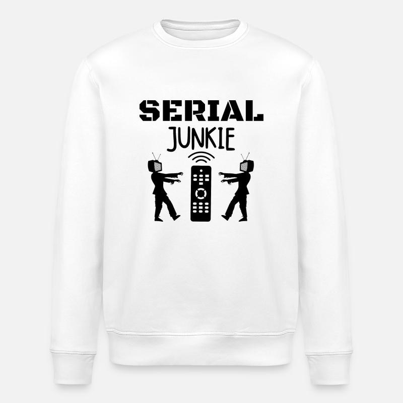 Serien Junkie - Stanley/Stella Unisex Bio-Sweatshirt ROLLER - Weiß