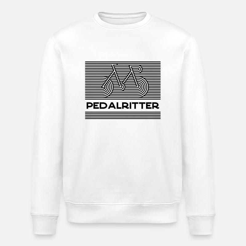 Pedalritter | Geschenk - Stanley/Stella Unisex Bio-Sweatshirt ROLLER - Weiß