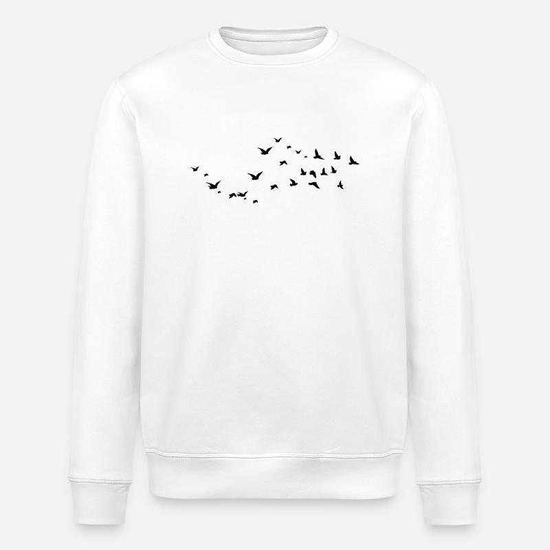 Vögel - Oiseaux - Stanley/Stella Unisex Bio-Sweatshirt ROLLER - Weiß