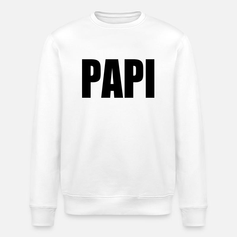 Papi - Stanley/Stella ROLLER Unisex Organic Sweatshirt - white