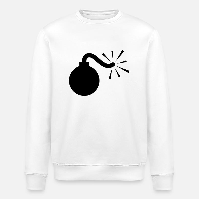 BOMB Booom! - Stanley/Stella Unisex Bio-Sweatshirt ROLLER - Weiß