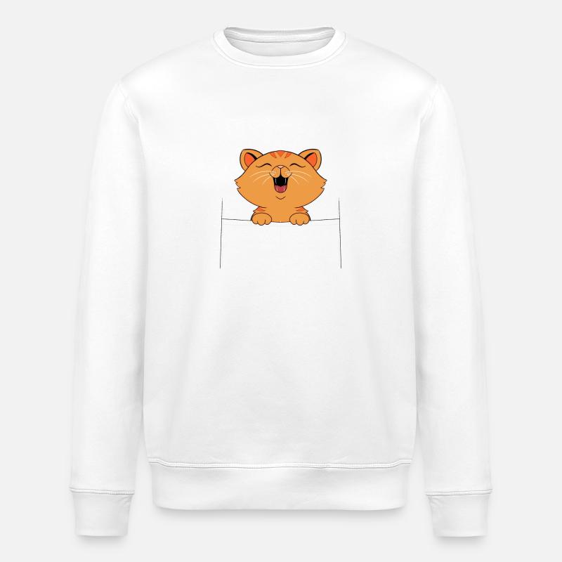 Kätzchen - Stanley/Stella Unisex Bio-Sweatshirt ROLLER - Weiß