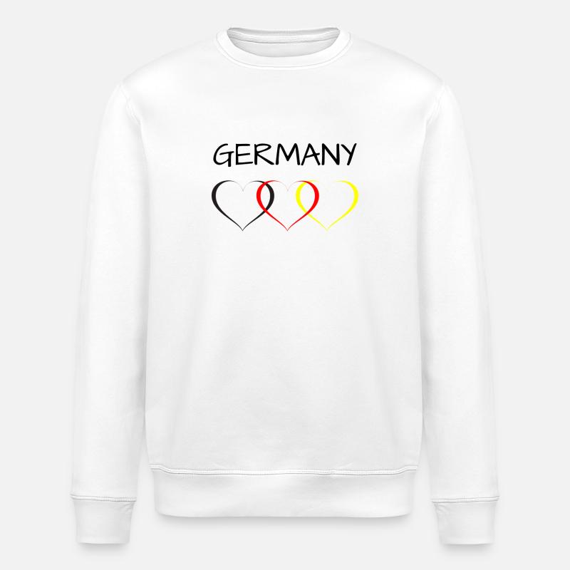 Germany EM - Stanley/Stella Unisex Bio-Sweatshirt ROLLER - Weiß