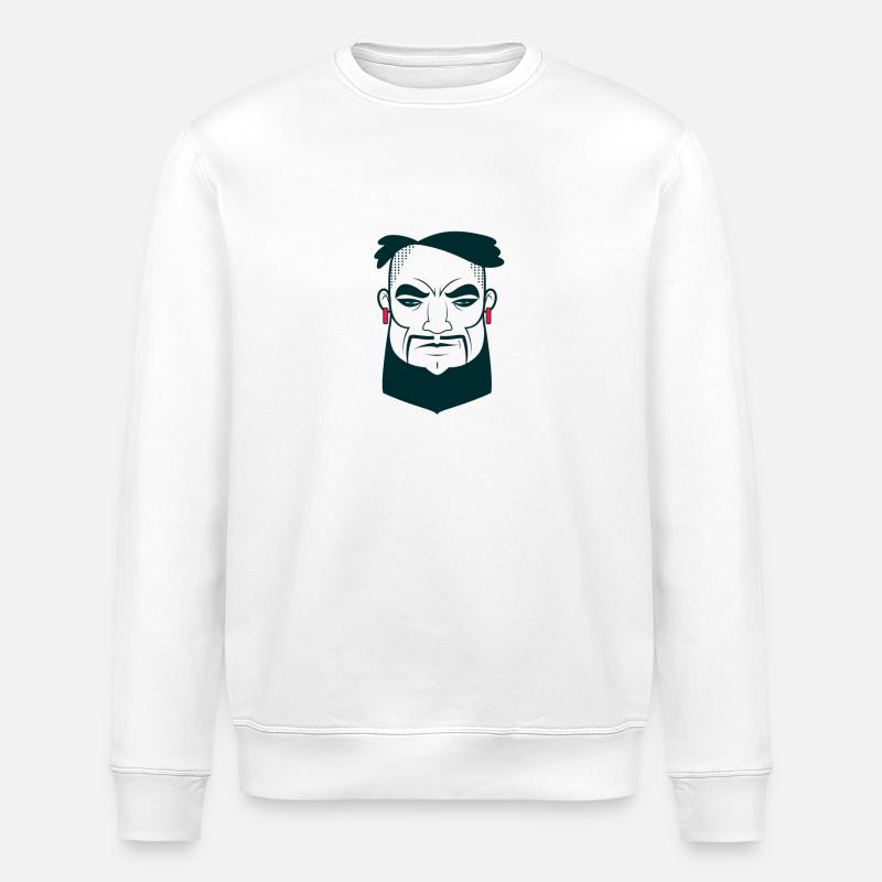 rastaman - Sweat bio ROLLER Stanley/Stella Unisexe - blanc