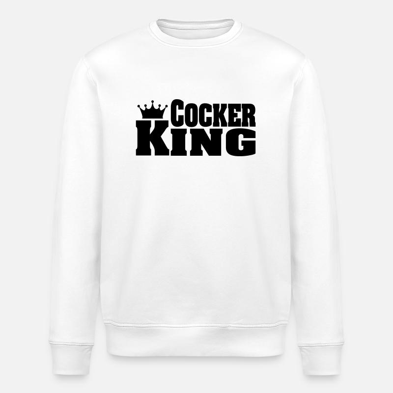 COCKER KING Cocker - Sweat bio ROLLER Stanley/Stella Unisexe - blanc