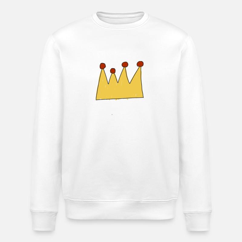 KÖNIGIN - Stanley/Stella Unisex Bio-Sweatshirt ROLLER - Weiß