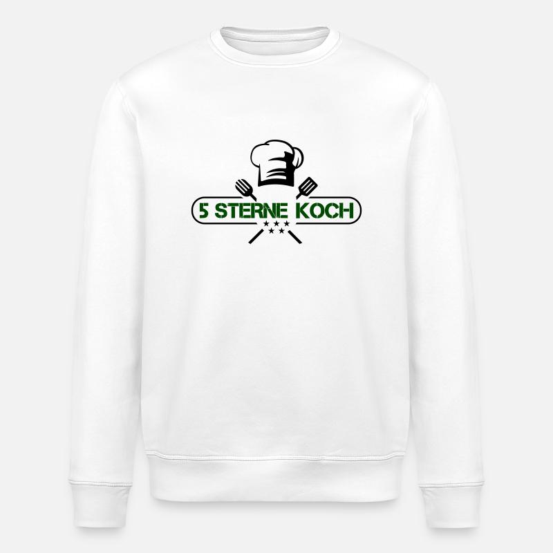 5 sterne koch - Stanley/Stella Unisex Bio-Sweatshirt ROLLER - Weiß
