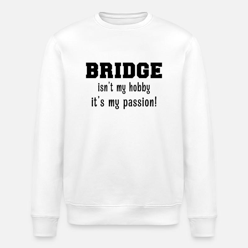 Bridge - Bridgeur - Bridgeuse - Cartes - Sweat bio ROLLER Stanley/Stella Unisexe - blanc