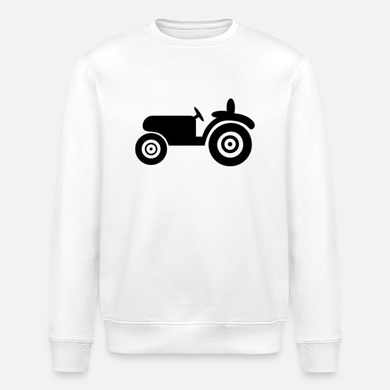 Tractor - Oldtimer - Stanley/Stella ROLLER Unisex Organic Sweatshirt - white