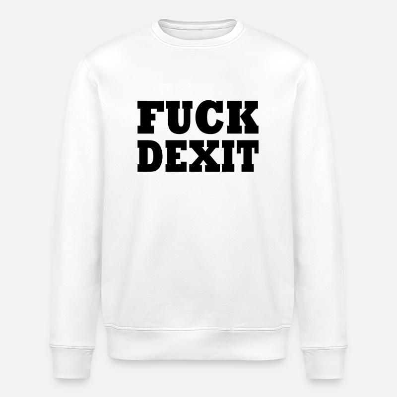 Fuck dexit - Stanley/Stella Unisex Bio-Sweatshirt ROLLER - Weiß