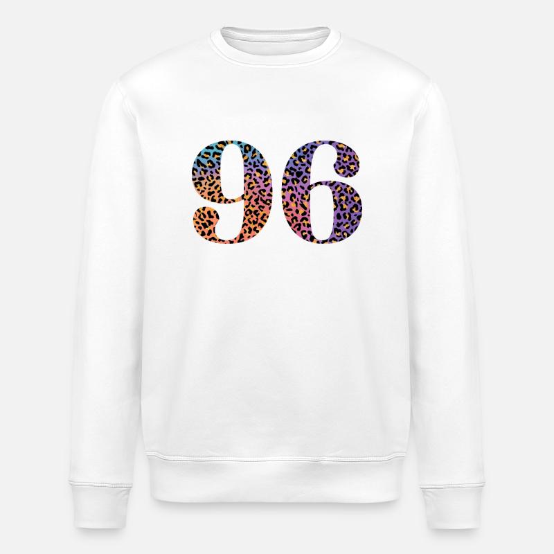 96e anniversaire léopard - Sweat bio ROLLER Stanley/Stella Unisexe - blanc