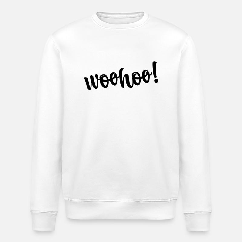 woohoo - Stanley/Stella Unisex Bio-Sweatshirt ROLLER - Weiß