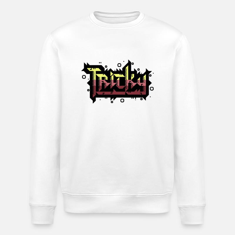 tricky PETSCII - Stanley/Stella Unisex Bio-Sweatshirt ROLLER - Weiß