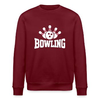 Bowling Kegeln Fanartikel Strike Spieler Pins - Stanley/Stella Unisex Bio-Sweatshirt ROLLER - Weiß - Vorne - Nik (191cm)