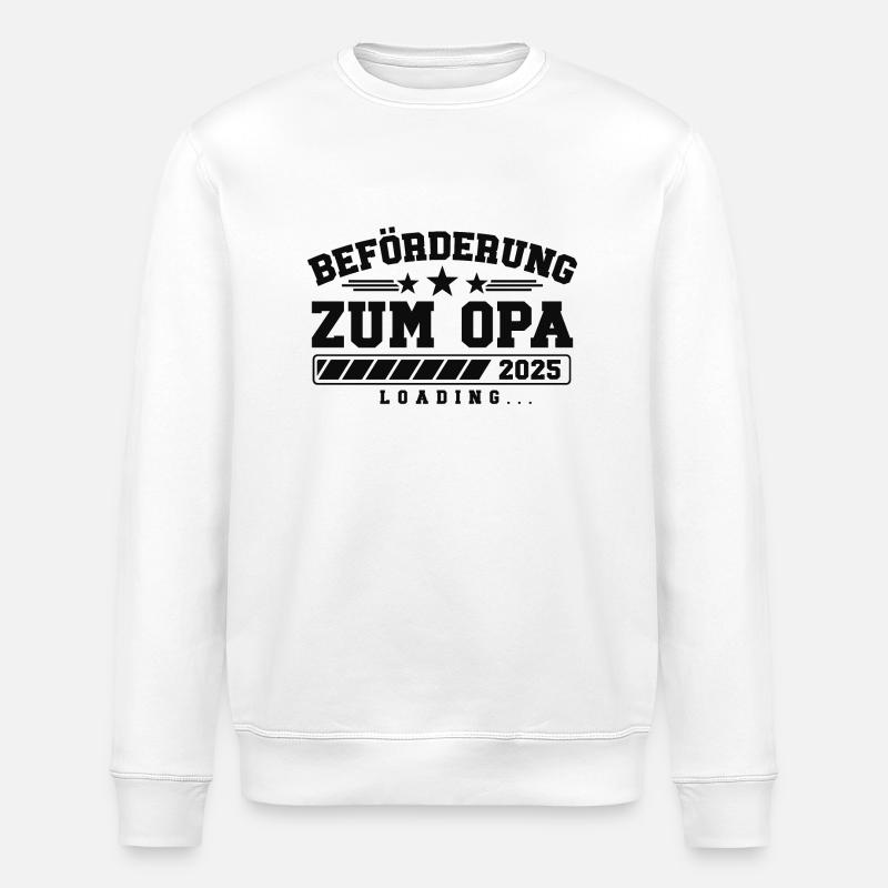 Beförderung zum Opa 2025 loading - Stanley/Stella Unisex Bio-Sweatshirt ROLLER - Weiß