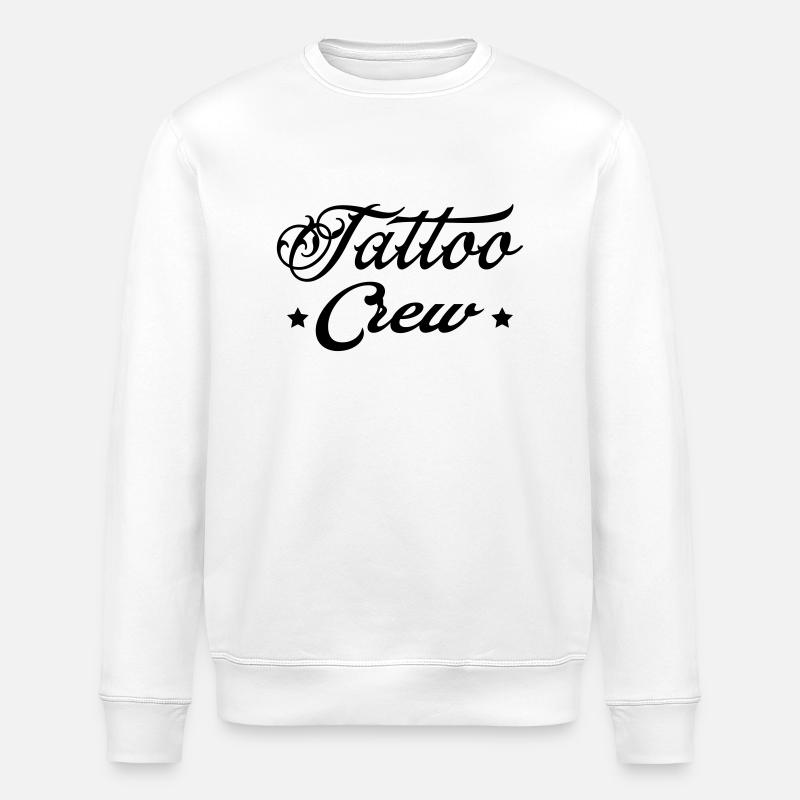 Tattoo Crew 1 - Stanley/Stella ROLLER Unisex Organic Sweatshirt - white