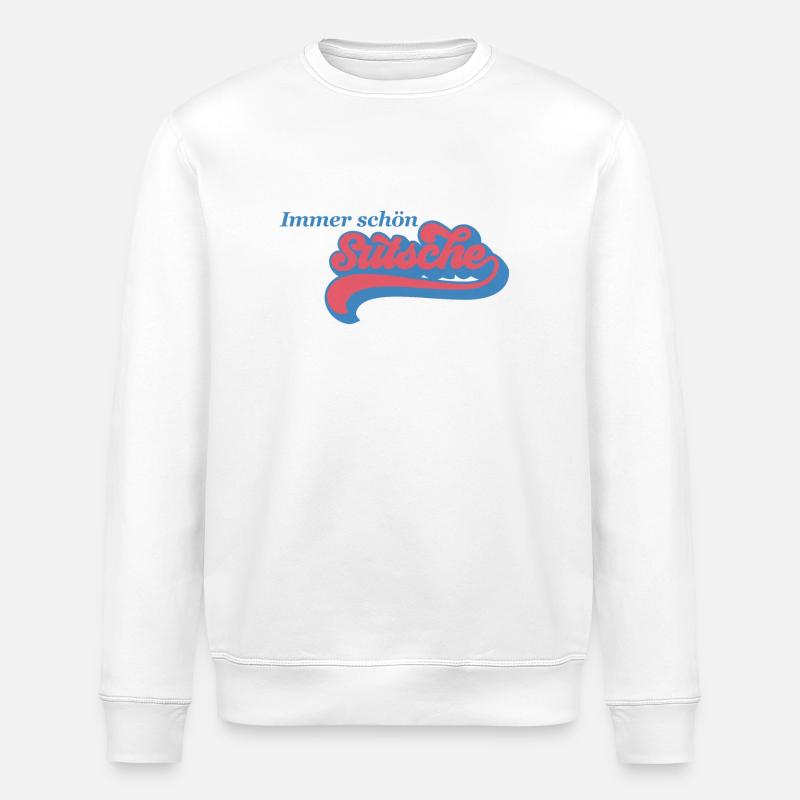 Immer schön sutsche - Stanley/Stella Unisex Bio-Sweatshirt ROLLER - Weiß