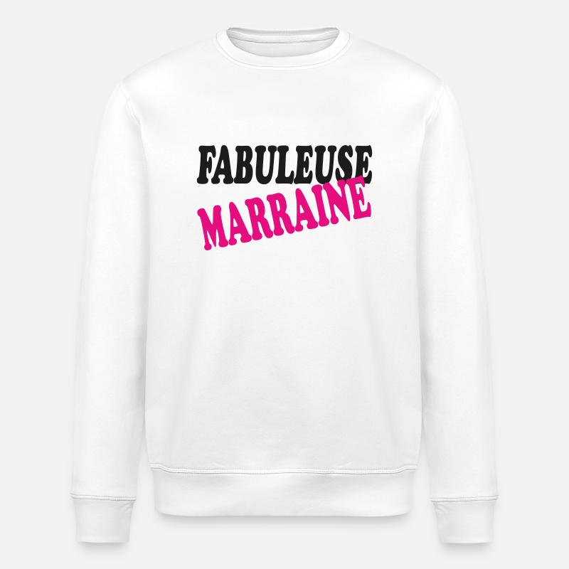 FABELHAFTE PATENTANTE - Stanley/Stella Unisex Bio-Sweatshirt ROLLER - Weiß