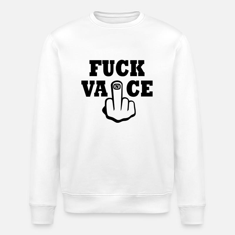fuck vance - Stanley/Stella Unisex Bio-Sweatshirt ROLLER - Weiß
