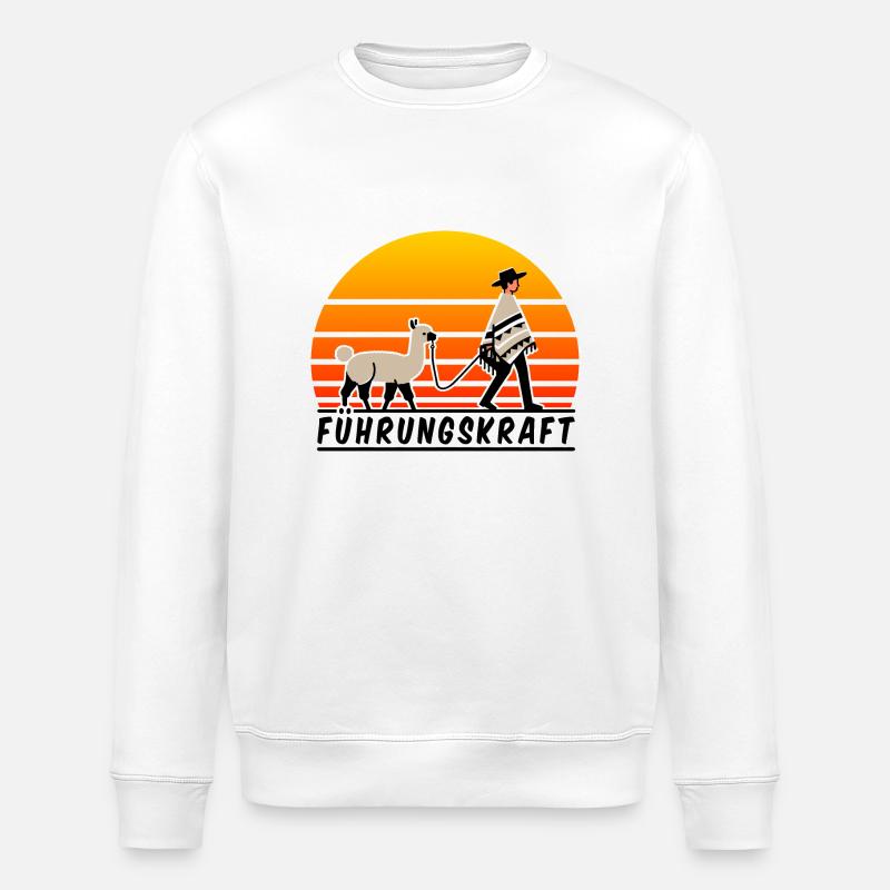 Führungskraft Alpaka - Stanley/Stella Unisex Bio-Sweatshirt ROLLER - Weiß