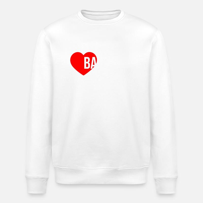 Bali 2024 Herz Urlaub - Stanley/Stella Unisex Bio-Sweatshirt ROLLER - Weiß