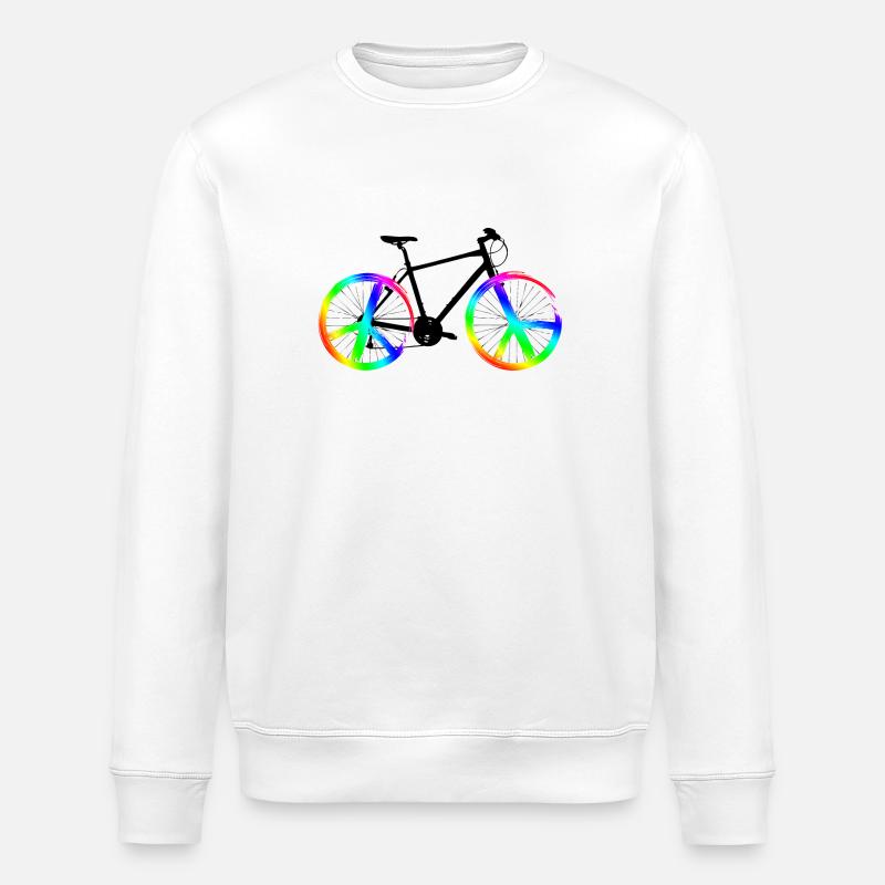 Vélo de paix - Sweat bio ROLLER Stanley/Stella Unisexe - blanc
