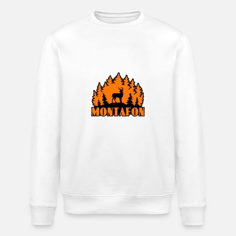 Montafon - Sweat bio ROLLER Stanley/Stella Unisexe - blanc