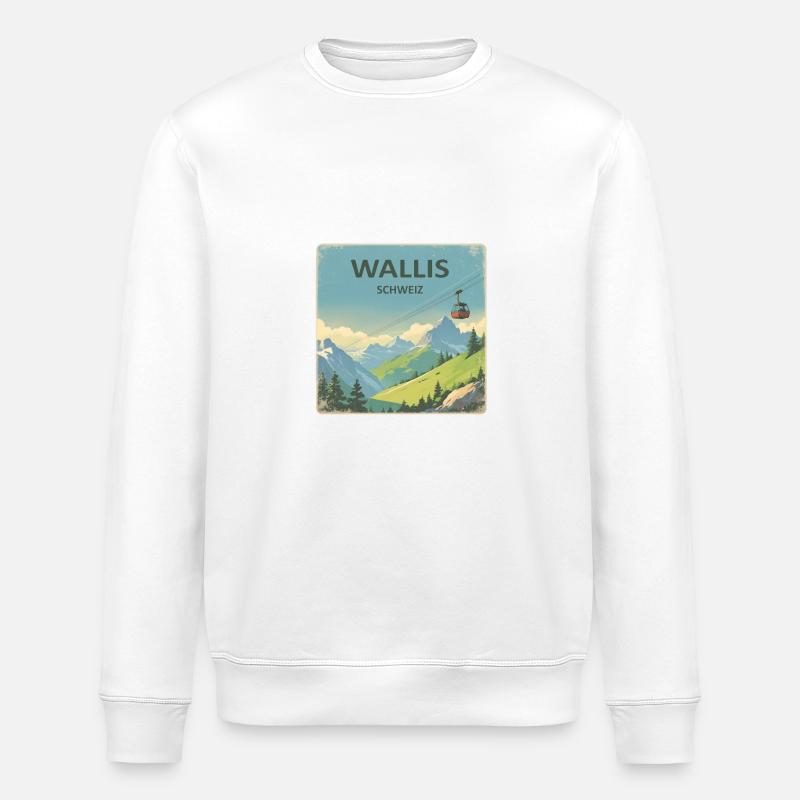 Wallis Schweiz - Stanley/Stella Unisex Bio-Sweatshirt ROLLER - Weiß