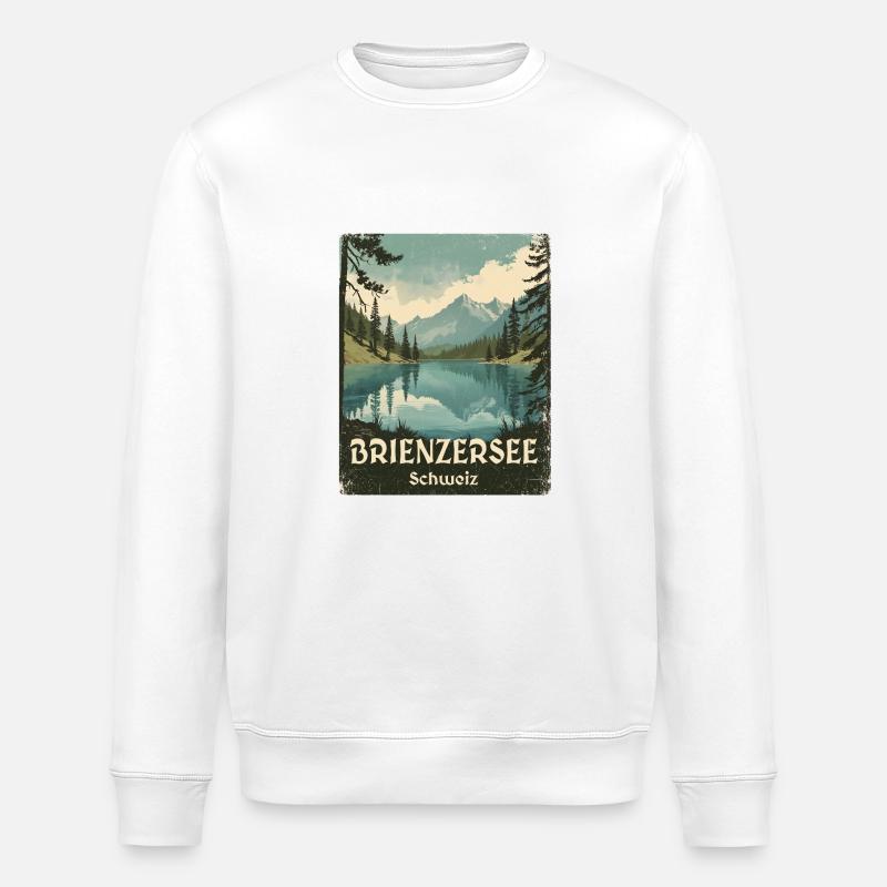 Brienzersee - Stanley/Stella Unisex Bio-Sweatshirt ROLLER - Weiß
