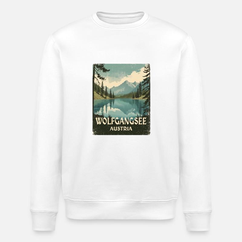Wolfgangsee - Stanley/Stella Unisex Bio-Sweatshirt ROLLER - Weiß
