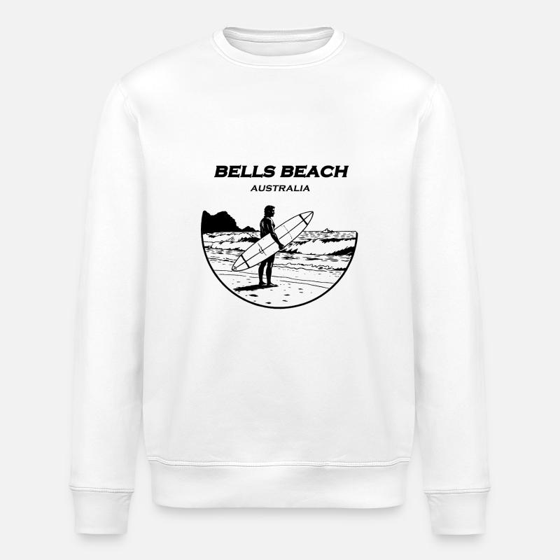 Bells Beach Surfer - Stanley/Stella Unisex Bio-Sweatshirt ROLLER - Weiß