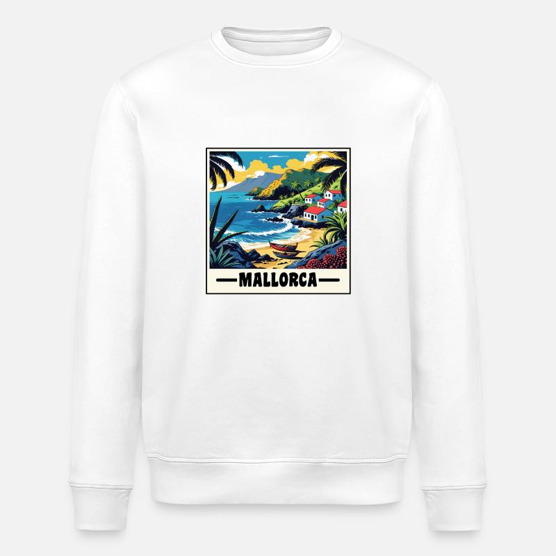 Mallorca - Stanley/Stella Unisex Bio-Sweatshirt ROLLER - Weiß