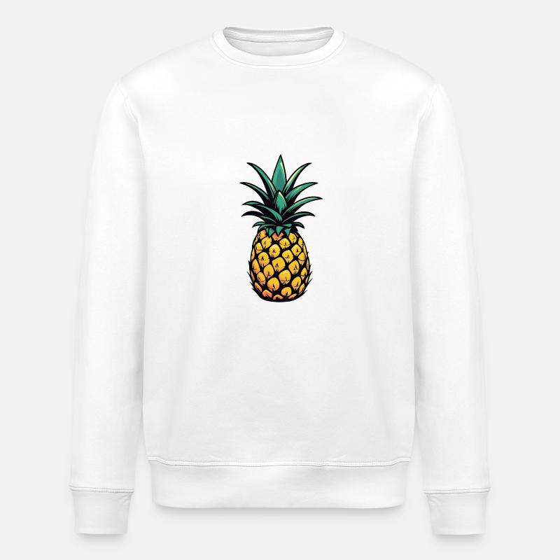 Ananas - Stanley/Stella Unisex Bio-Sweatshirt ROLLER - Weiß