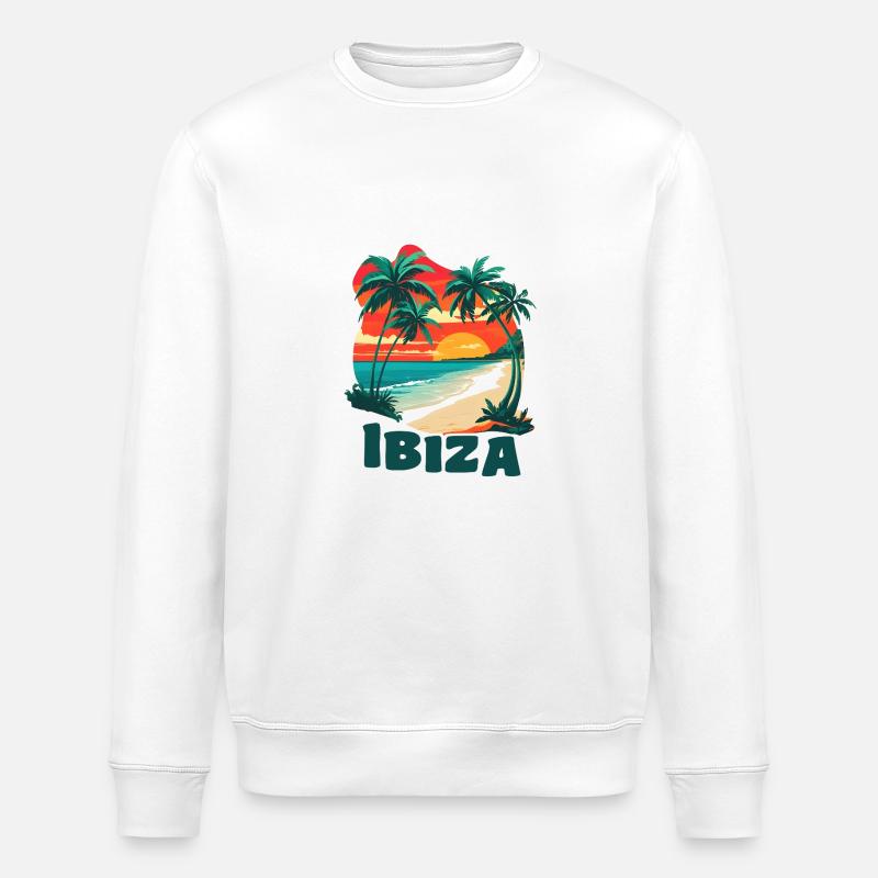 Ibiza - Stanley/Stella Unisex Bio-Sweatshirt ROLLER - Weiß
