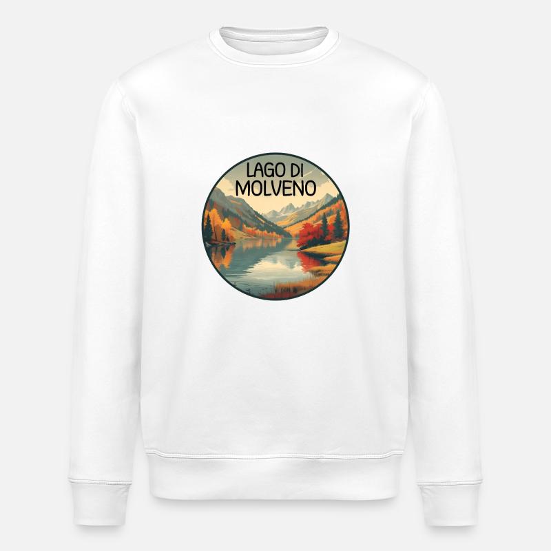 Lago di Molveno - Stanley/Stella Unisex Bio-Sweatshirt ROLLER - Weiß