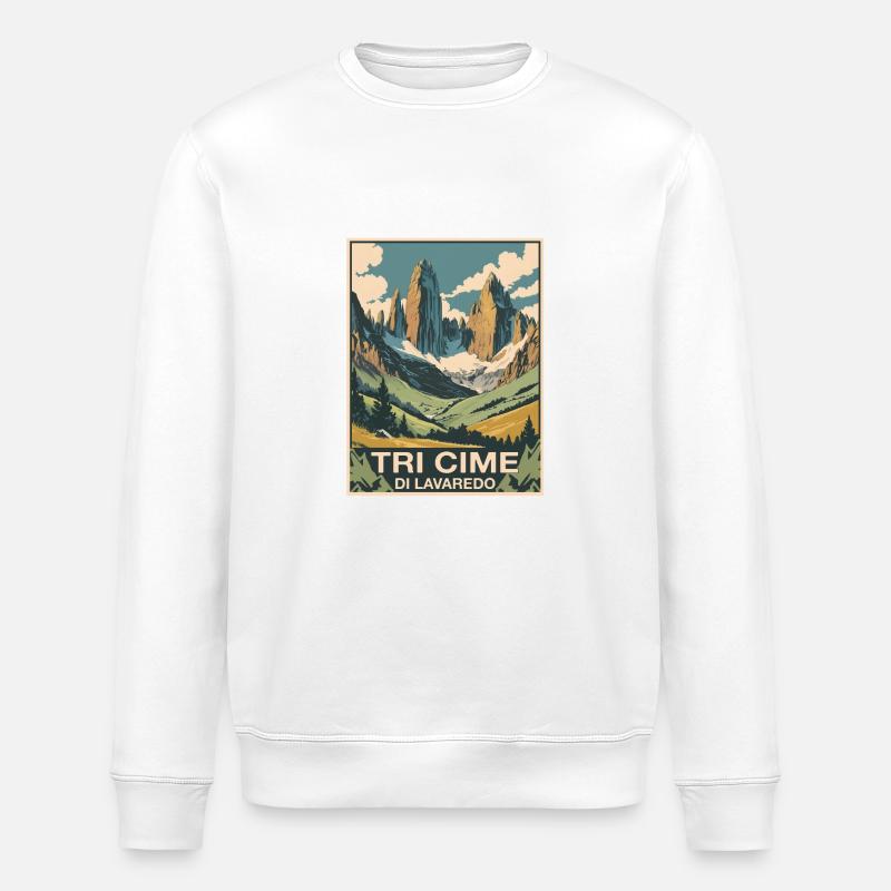 Tri Cime Dolomiten - Stanley/Stella Unisex Bio-Sweatshirt ROLLER - Weiß