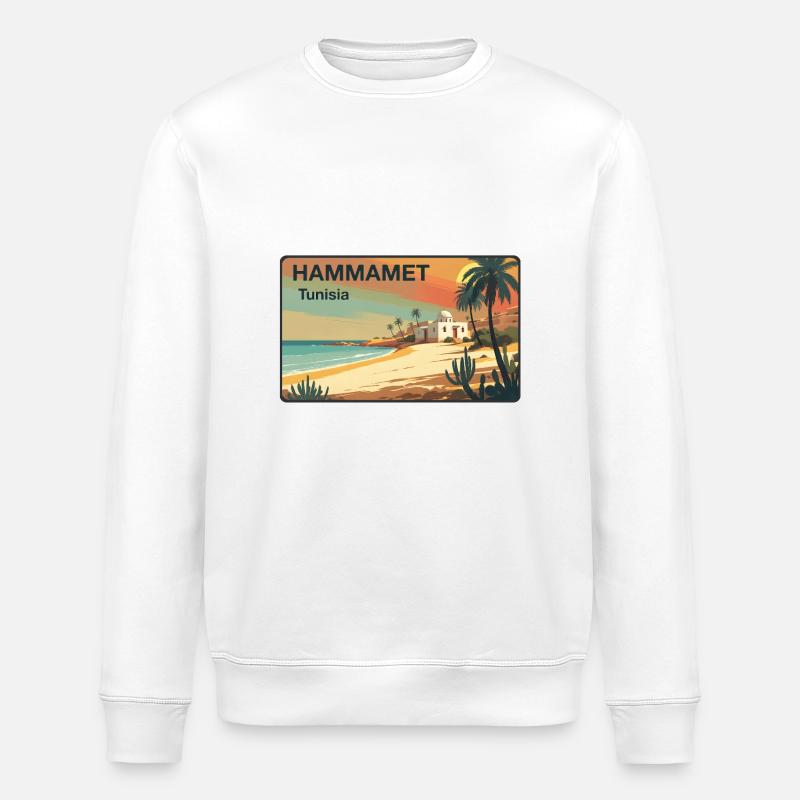 Hammamet - Stanley/Stella ROLLER Unisex Organic Sweatshirt - white